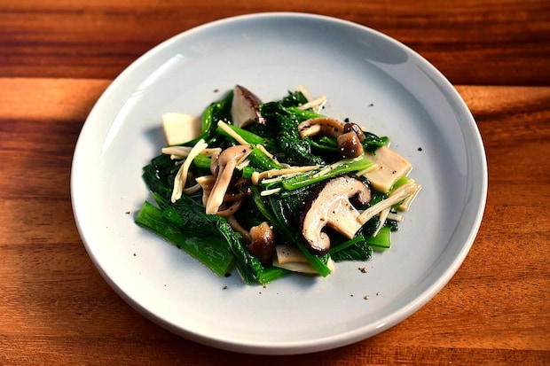 きのこのオイル漬けを使ったソテー風