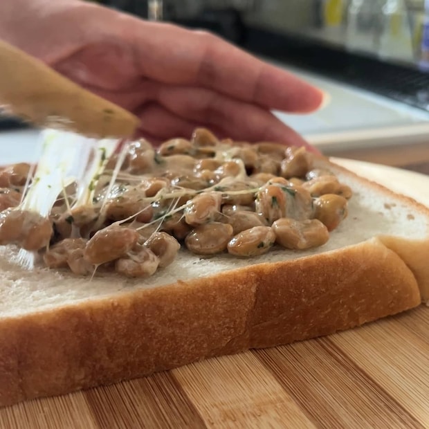 納豆バタートースト