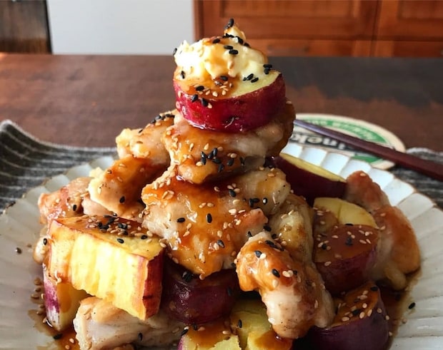 ほくほく、ごろごろ!旨味たっぷりな「鶏もも肉×さつまいも」のおかず