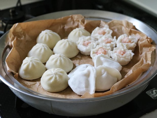 見える蓋付 お手入れしやすいステンレス 蒸し器 フライパン用24~26cm