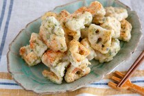 カリッと香ばしい♪「のり塩れんこん＆チキン」の作り方