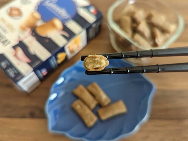 カルディコーヒーファーム ガヴォット ミニクレープ エシャロット入りガレット 断面