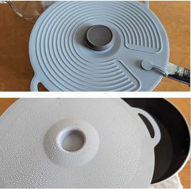 ダイソー シリコーン鍋蓋 使用例