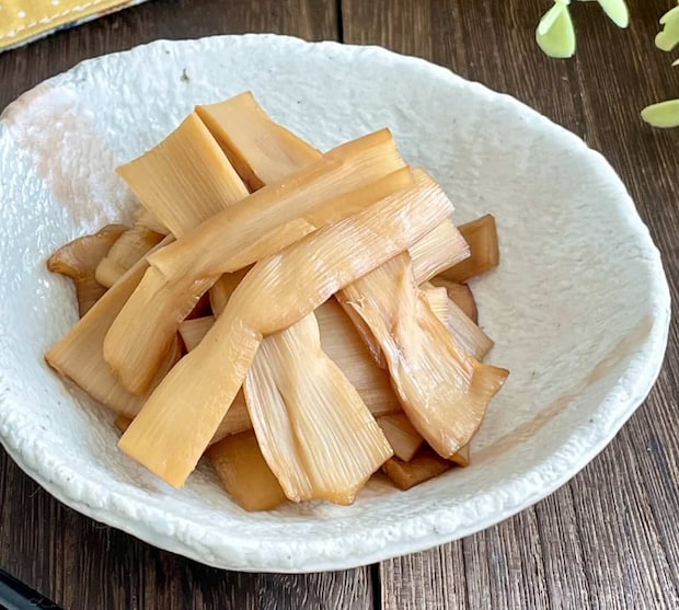 「焼きメンマ」レシピ