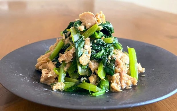 小松菜のツナ炒め