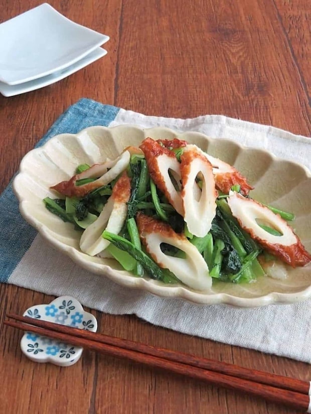 ちくわ×小松菜