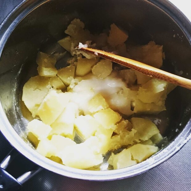 切り餅で簡単とろけるいも餅(徳島風)♪