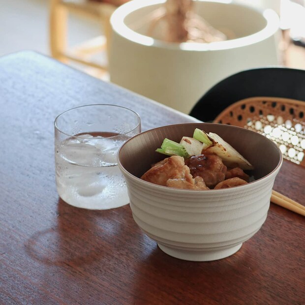 bon moment 軽くて丈夫な 木目調 どんぶり 700ml 電子レンジ食洗機対応 日本製／ボンモマン