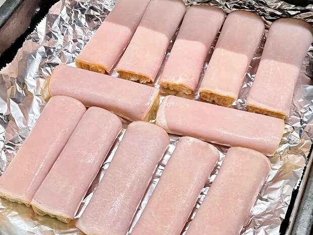 「厚揚げのハム巻き」レシピ