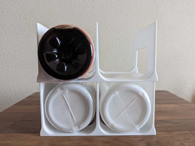 ダイソー ペットボトルラック 使用例