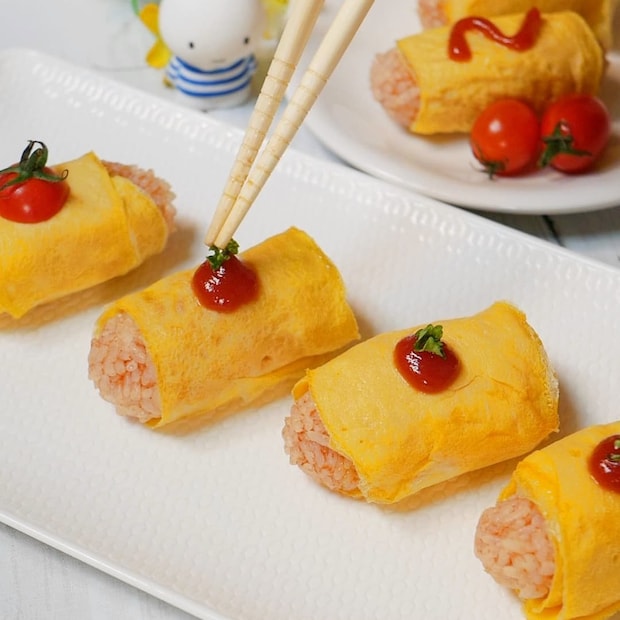 かわいいオムライスおにぎり手順06