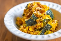 こんなの初めて！？たった10分でおいしすぎる「かぼちゃのみそきなこ和え」