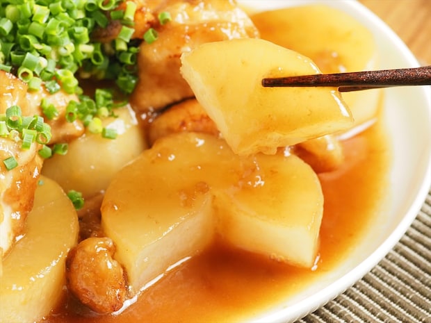 鶏むね肉と大根のはちみつポン酢煮