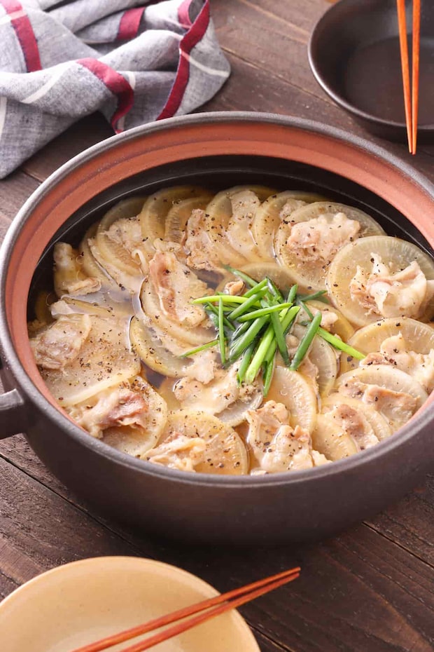 豚バラ大根のミルフィーユ鍋