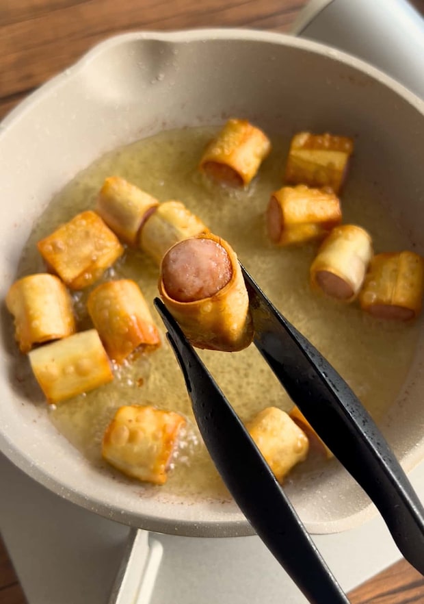 「バリバリウインナー」レシピ