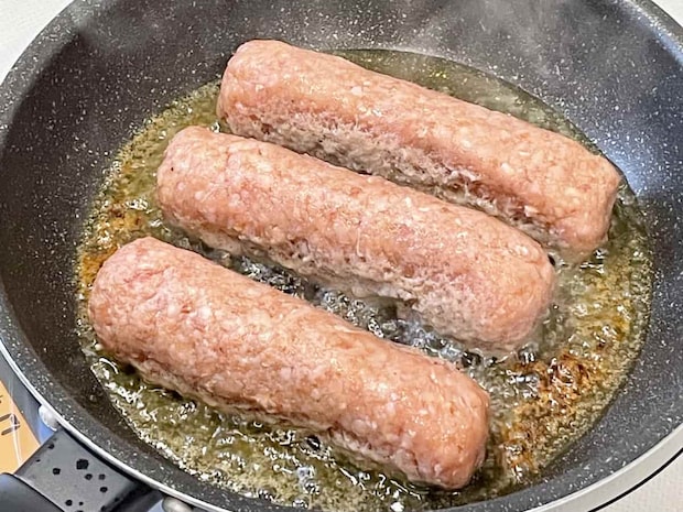 「ちくわチーズのひき肉巻」レシピ