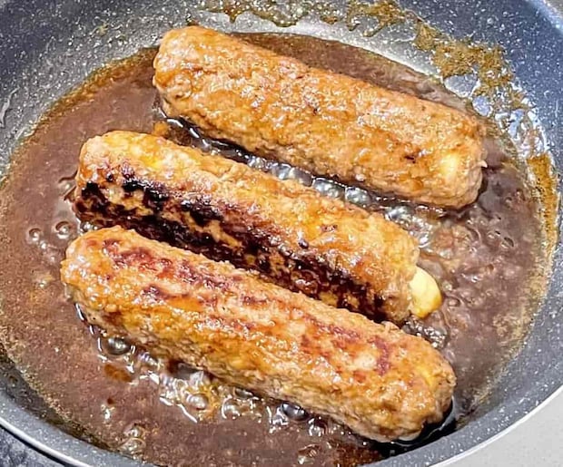 「ちくわチーズのひき肉巻」レシピ