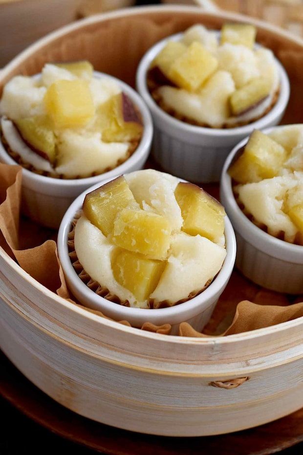 さつまいもの米粉蒸しパン