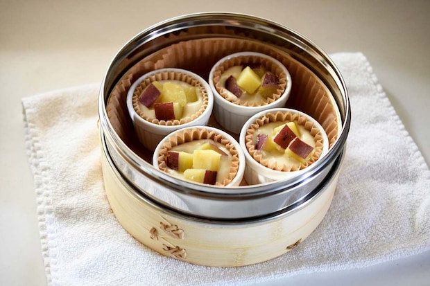 さつまいもの米粉蒸しパン