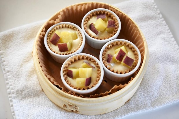 さつまいもの米粉蒸しパン