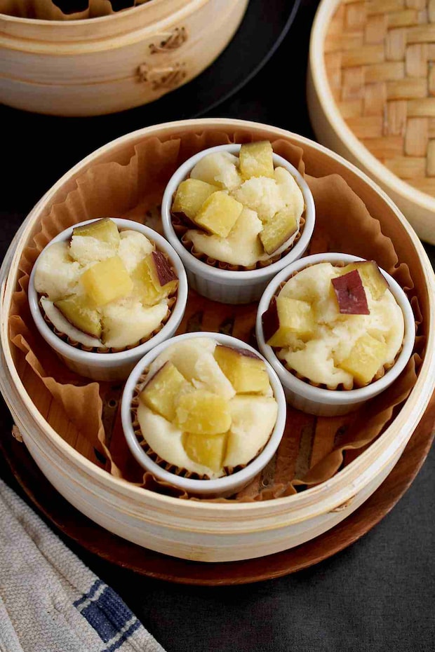 さつまいもの米粉蒸しパン
