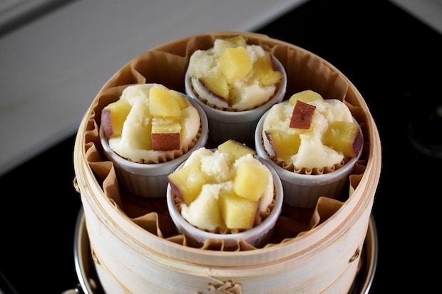 さつまいもの米粉蒸しパン