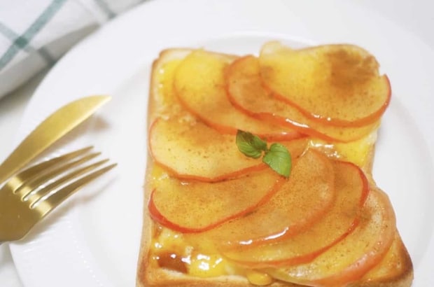 てぬキッチンさん りんごカスタード風トースト