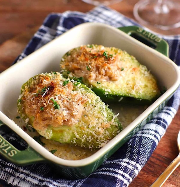 アボカドとツナのパン粉焼き