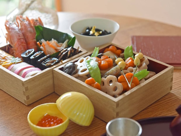 松屋漆器店 白木塗 タモ5.0二段重