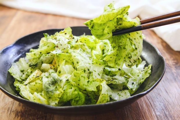 のり塩レタスサラダ