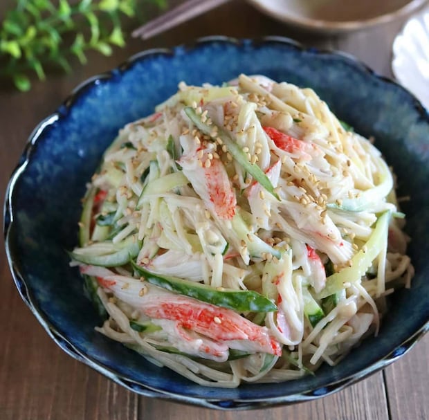 「カニカマ×マヨネーズ」の副菜