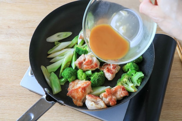 鶏肉とブロッコリーの中華炒め