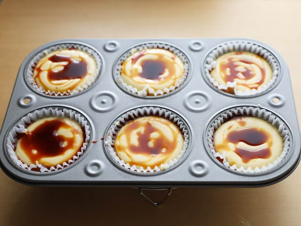 「簡単カラメルチーズケーキ」レシピ4-1