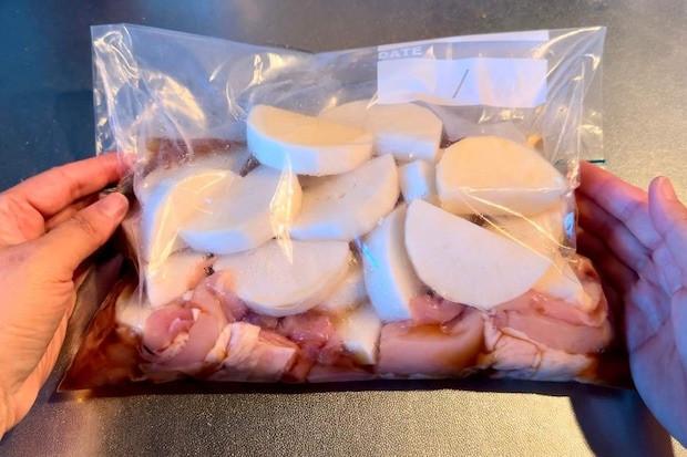 「一発で味しみしみ鶏大根」