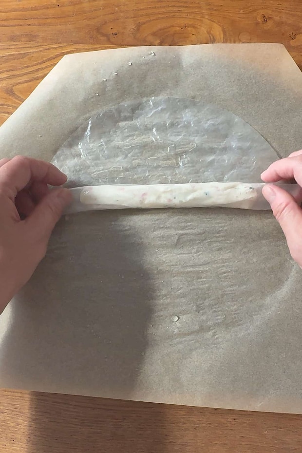 生春巻きたこ焼き風工程2