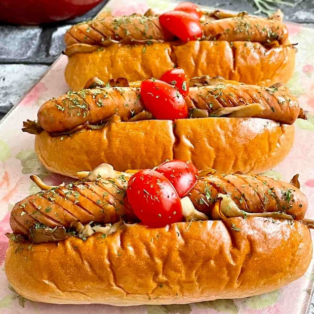 舞茸のホットドッグ