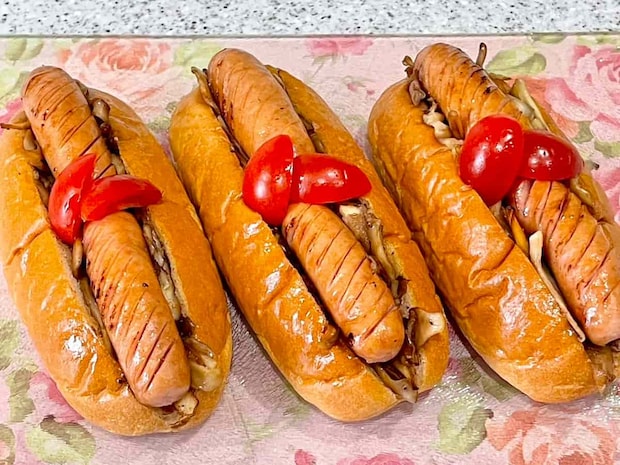 舞茸のホットドッグ