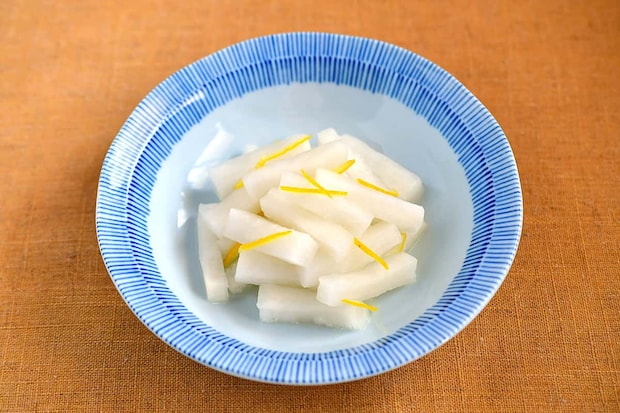 冷凍保存したゆずを使ったゆず大根