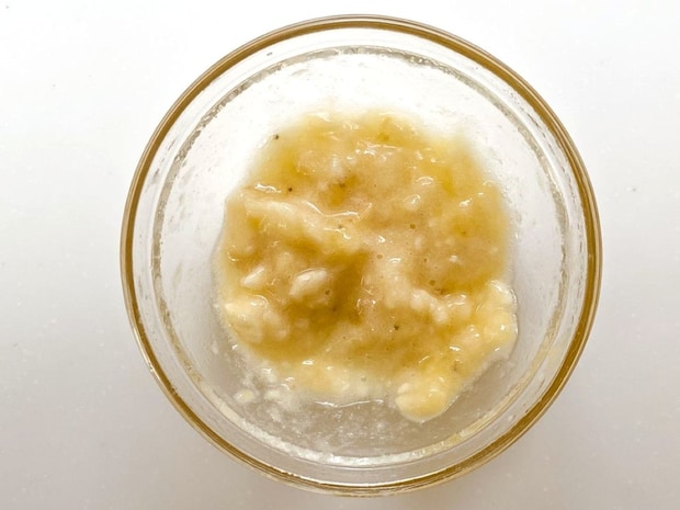 チョコバナナの米粉カップシフォンケーキ