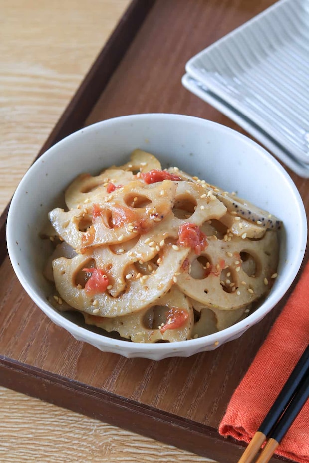 れんこんの梅きんぴら