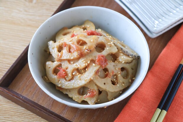 れんこんの梅きんぴら