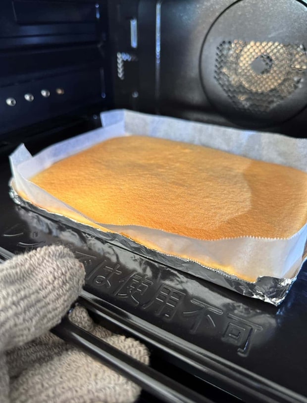 卵ひとつ分で作るロールケーキ