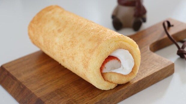 卵ひとつ分で作るロールケーキ