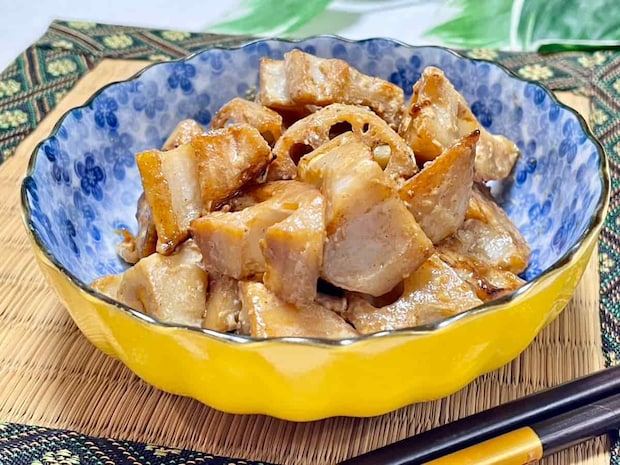 コクうま!最高の味付け♪「 れんこんのバター醤油マヨ炒め」の作り方