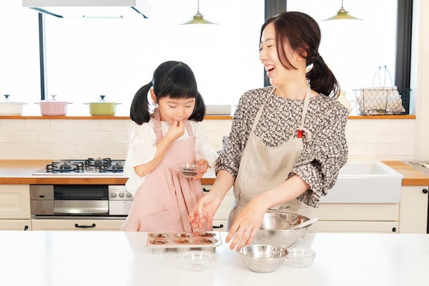 親子でお菓子作り