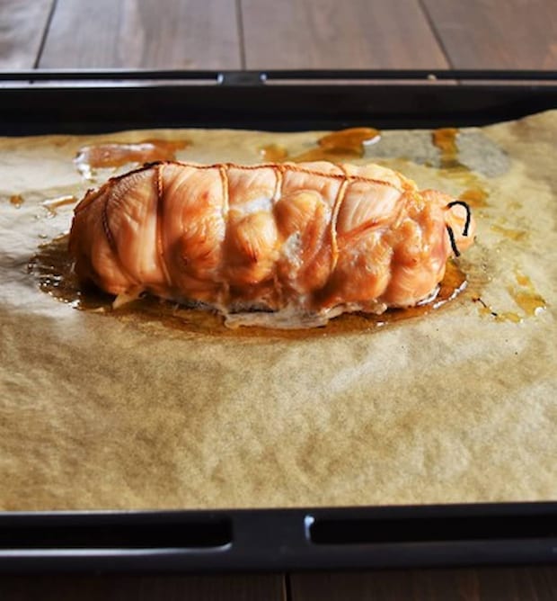 松本ゆうみ（ゆーママ）さんの「スペアリブ風チキンロール」レシピ 工程3b