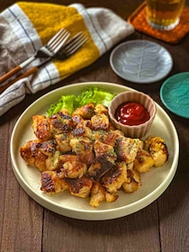 下味冷凍でお手軽♪「漬けて焼くだけサイコロチキン」の作り方