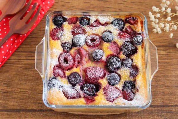 ミックスベリーのヨーグルトクラフティ