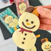 思わずほっこり♪誰でも作れる「スノーマンチョコ」がかわいすぎる！
