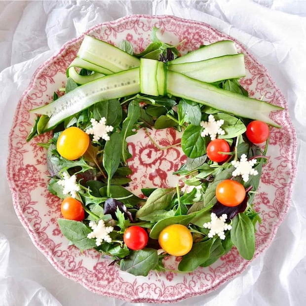 クリスマスリースサラダ